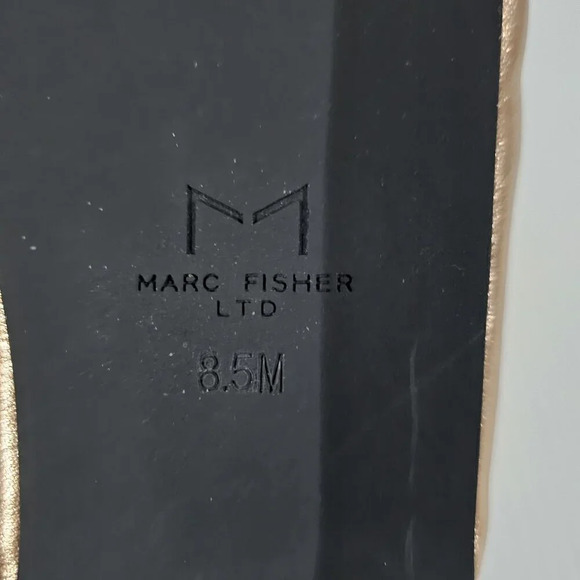 Marc Fisher LTD Olita Puffy Slide Sandal Women 8.5 Rose Gold Leather Slip On NEW - Picture 14 of 15